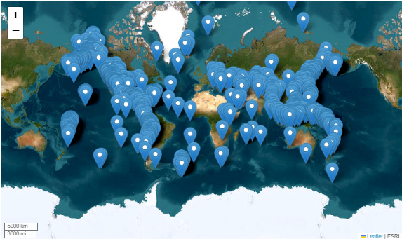 map of recent earthquakes in the United States